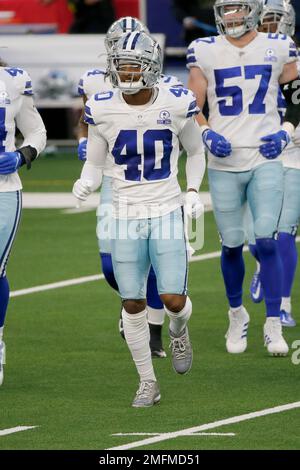 New York Giants defensive back Steven Parker (38) jogs onto the