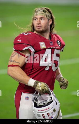 Arizona Cardinals linebacker Dennis Gardeck (45) during an NFL football  game against the Detroit Lions, Sunday, Sept. 27, 2020, in Glendale, Ariz.  (AP Photo/Rick Scuteri Stock Photo - Alamy