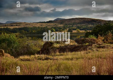 Crater Lake, Wichita Mountains Wildlife Refuge, Oklahoma Stock Photo