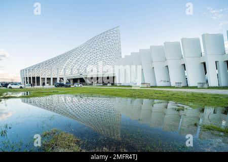 Rome, Italy. 24th Jan, 2023. **NO WEB AND NEWSPAPERS ONLY FOR ITALY** Press point at Vela di Calatrava in Tor Vergata, site proposed for the candidacy of Expo Roma 2030. Credit: Independent Photo Agency/Alamy Live News Stock Photo