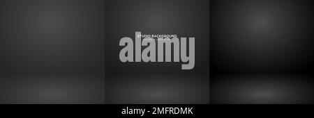 Empty black studio abstract backgrounds with spotlight effect. Product ...