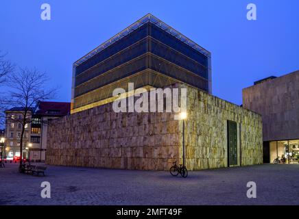 Ohel Jakob Synagogue, Jewish Centre Munich, blue hour, blue hour, Sankt-Jakobs-Platz, Munich, Bavaria, Germany Stock Photo