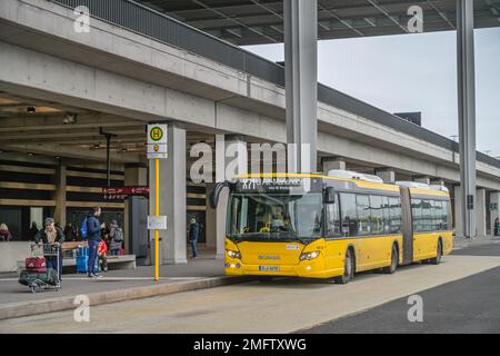 Bus stop, Bus, Main building, Terminal 1, BER Airport