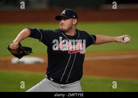 Atlanta Braves pitcher Tyler Matzek (68) pitches the ball during an MLB  regular season game against the Los Angeles Dodgers, Wednesday, September  1, 2 Stock Photo - Alamy