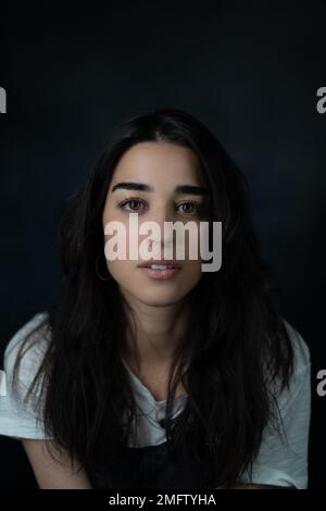Studio session of the italian actress Simona Tabasco, protagonist of