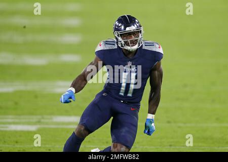 Inglewood, United States. 07th Nov, 2021. Los Angeles Rams cornerback Jalen  Ramsey (5) intercepts a pass attended for Tennessee Titans wide receiver  A.J. Brown (11) during a NFL game, Sunday, Nov. 7