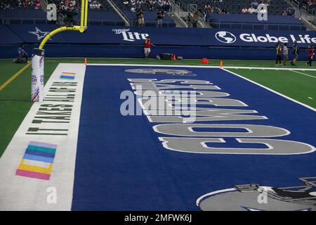 Crucial Catch signage during an NFL football game between the