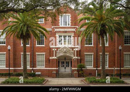 The historic 1912 College of Agriculture building on the campus of the University of Florida is currently known as Griffin-Floyd Hall. (USA) Stock Photo