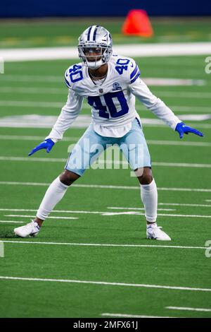 New York Giants defensive back Steven Parker (38) jogs onto the