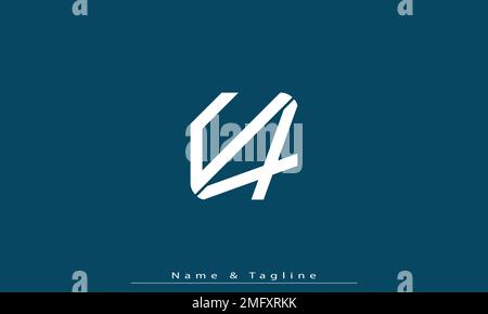 Alphabet letters Initials Monogram logo UX , XU Stock Vector