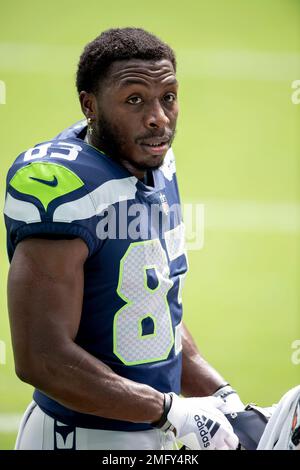 Seattle Seahawks wide receiver David Moore (83) catches a 15