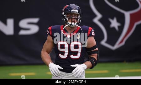 Houston Texans defensive end J.J. Watt (99) during an NFL football game  against the Minnesota Vikings, Sunday, Oct. 4, 2020, in Houston. (AP  Photo/Eric Christian Smith Stock Photo - Alamy