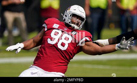 Arizona Cardinals defensive tackle Corey Peters (98) during the second half  of an NFL football game against the Indianapolis Colts, Saturday, Dec. 25,  2021, in Glendale, Ariz. (AP Photo/Rick Scuteri Stock Photo - Alamy