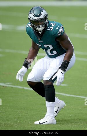 Philadelphia Eagles' Davion Taylor in action during practice at NFL  football training camp, Sunday, July 30, 2023, in Philadelphia. (AP  Photo/Chris Szagola Stock Photo - Alamy