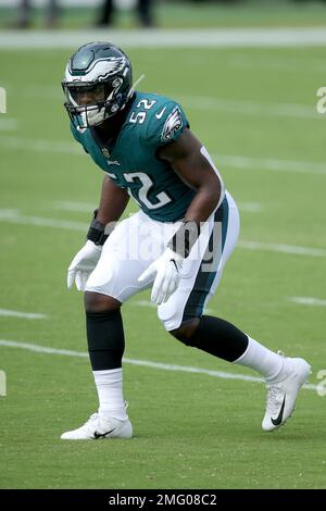 Philadelphia Eagles' Davion Taylor in action during practice at NFL  football training camp, Sunday, July 30, 2023, in Philadelphia. (AP  Photo/Chris Szagola Stock Photo - Alamy