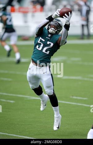 Philadelphia Eagles' Davion Taylor in action during practice at NFL  football training camp, Sunday, July 30, 2023, in Philadelphia. (AP  Photo/Chris Szagola Stock Photo - Alamy