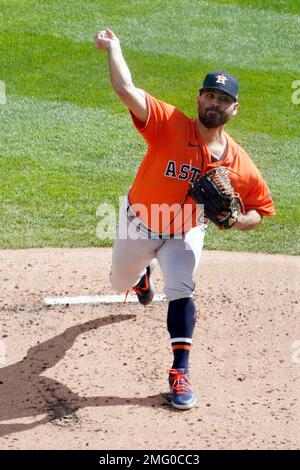 This is a 2021 photo of Jose Urquidy of the Houston Astros baseball team.  This image reflects the Houston Astros active roster as of Thursday, Feb.  25, 2021 when this image was