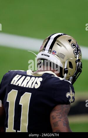 New Orleans Saints wide receiver Chris Olave (12) during an NFL football  game against the Carolina Panthers, Sunday, Jan. 8, 2023, in New Orleans.  (AP Photo/Tyler Kaufman Stock Photo - Alamy