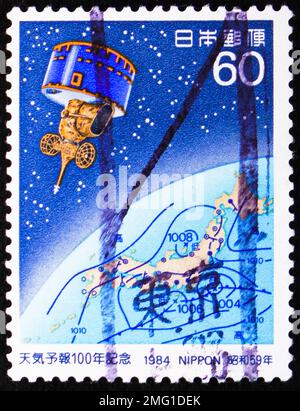 Moscow Weather In December JAPAN - CIRCA 1984: a stamp printed in Japan shows Iwai Hanshiro IV as ...