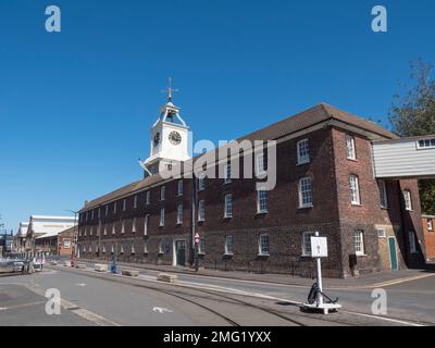 The Clocktower Building (1723), Historic Dockyard Chatham, Kent, UK. Stock Photo