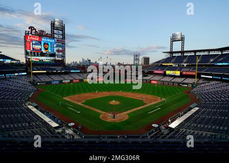 Philadelphia Phillies' Connor Brogdon plays during a baseball game,  Thursday, April 27, 2023, in Philadelphia. (AP Photo/Matt Slocum Stock  Photo - Alamy