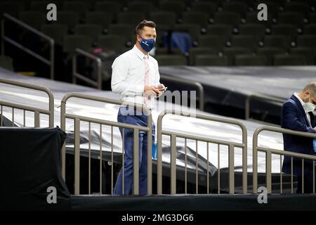 NFL Network reporter James Palmer's shoes decorated for the NFL's My Cause  My Cleats before an NFL football game between the Cleveland Browns and the  Houston Texans on Sunday, December 4, 2022