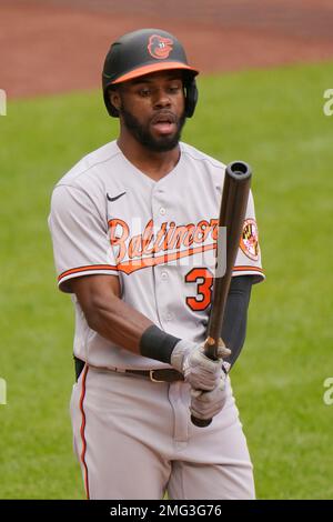 Baltimore Orioles' Cedric Mullins in action during a baseball game against  the Texas Rangers, Sunday, May 28, 2023, in Baltimore. (AP Photo/Nick Wass  Stock Photo - Alamy