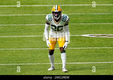 Green Bay Packers free safety Darnell Savage (26) plays during the first  half of an NFL football game Sunday, Oct. 17, 2021, in Chicago. (AP  Photo/David Banks Stock Photo - Alamy