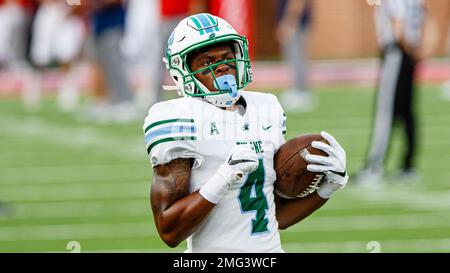 Tulane Wide Receiver Jha'Quan Jackson (4) In Action During An NCAA ...