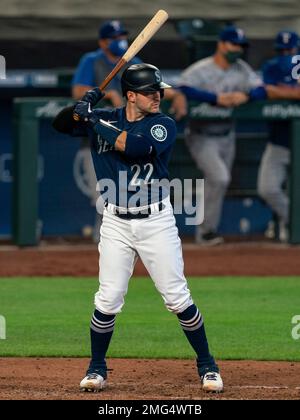 Seattle Mariners' Luis Torrens waits for a pitch during an at-bat in a  baseball game against the Minnesota Twins, Wednesday, June 16, 2021, in  Seattle. The Twins won 7-2. (AP Photo/Stephen Brashear