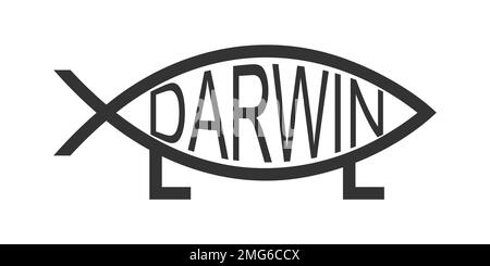 Darwin Fish Evolution Pinback Button Badge Emblem Symbol Science Nerd Geek  Nature