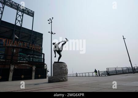 San Francisco: AT&T Park - Juan Marichal, This statue of Ha…