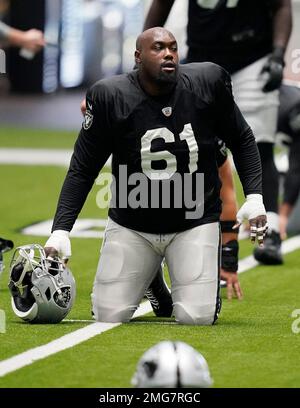 Arizona Cardinals center Rodney Hudson (61) during the first half of an NFL  football game against the Las Vegas Raiders, Sunday, Sept. 18, 2022, in Las  Vegas. (AP Photo/Rick Scuteri Stock Photo - Alamy