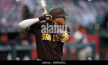 Los Angeles, United States. 11th Aug, 2020. San Diego Padres' Manny Machado  (C) celebrates with teammates after swatting a grand slam off Los Angeles  Dodgers' starting pitcher Ross Stripling in the third