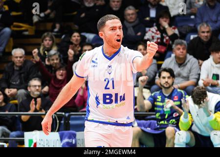 Modena, Italy. 25th Jan, 2023. Salvatore Rossini (Valsa Group Modena) during Valsa Group Modena vs SVG Luneburg, Volleyball CEV Cup Men in Modena, Italy, January 25 2023 Credit: Independent Photo Agency/Alamy Live News Stock Photo