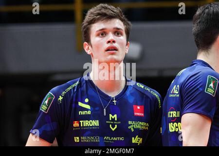Modena, Italy. 25th Jan, 2023. Lorenzo Sala (Valsa Group Modena) during Valsa Group Modena vs SVG Luneburg, Volleyball CEV Cup Men in Modena, Italy, January 25 2023 Credit: Independent Photo Agency/Alamy Live News Stock Photo