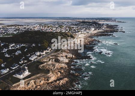 Landscape by the ocean, le croisic in France. Beautiful landscape of France. Stock Photo