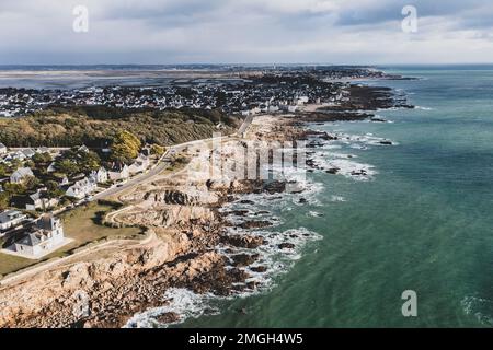 Landscape by the ocean, le croisic in France. Beautiful landscape of France. Stock Photo