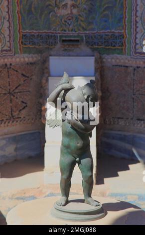 Casa della Fontana Grande, Haus des großen Brunnen, Pompeji, antike Stadt in Kampanien am Golf von Neapel, beim Ausbruch des Vesuvs im Jahr 79 n. Chr. Stock Photo