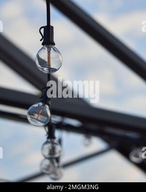 Off bulb placed in a row Stock Photo