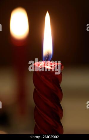 Candle flame Stock Photo
