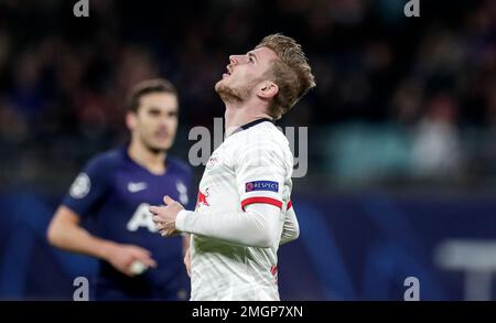 Christopher NKUNKU (L), Soccer Champions League, round of 16, reverse, RB  Leipzig (L) - Tottenham Hotspur (TTH) 3: 0, on March 10th, 2020 in Leipzig  / Germany. Â