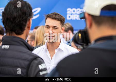 1/26/2023 - Kelvin van der Linde, ABT CUPRA Formula E Team during the Formula E Round 2 - Diriyah E-Prix in Diriyah, Saudi Arabia. (Photo by Carl Bingham/Motorsport Images/Sipa USA) Stock Photo