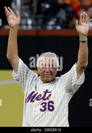 Miracle Mets of 1969 are honored in pregame ceremony at Citi Field