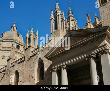 Basilica at the Royal Site of San Lorenzo de El Escorial by architect Juan Bautista de Toledo completed in 1584 royal residence and palace Spain Stock Photo