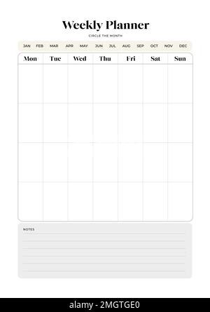 Weekly Planner, Weekly Organizer, Printable Weekly Kit, Digital Planner ...