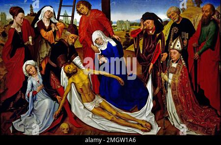 The Lamentation of Christ 1460 - 1464  Dutch Netherlands Rogier van der Weyden 1399 1464  Dutch  Flemish Belgian Belgium Stock Photo