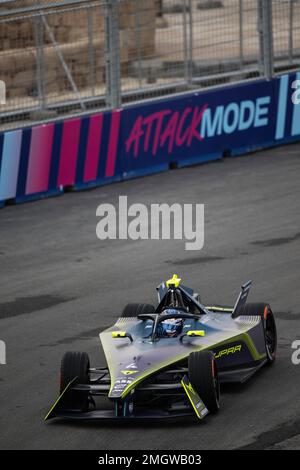 1/26/2023 - Kelvin van der Linde, ABT CUPRA Formula E Team, Mahindra M9Electro during the Formula E Round 2 - Diriyah E-Prix in Diriyah, Saudi Arabia. (Photo by Simon Galloway/Motorsport Images/Sipa USA) Stock Photo