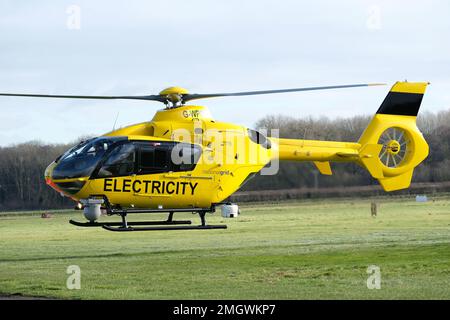 Eurocopter EC135 P1 helicopter used by Western Power Distribution ( WPD ...