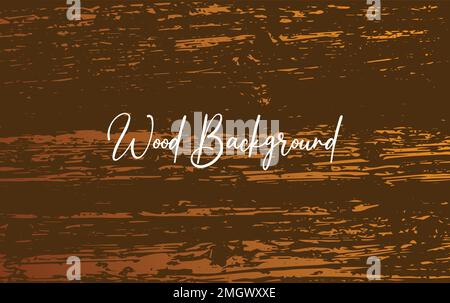 Wood texture background of natural wood. Wood Grunge Vector Stock Vector
